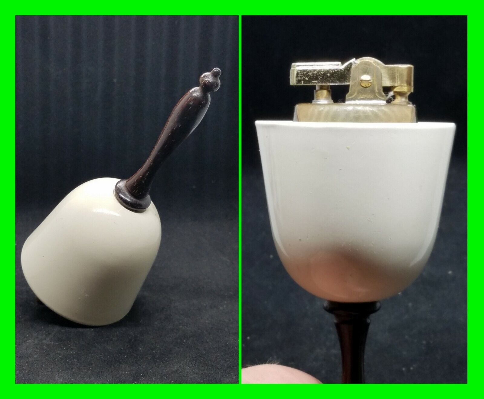 UNFIRED Vintage Unique Hand Bell Petrol Lighter ~ In Excellent Condition UNUSUAL