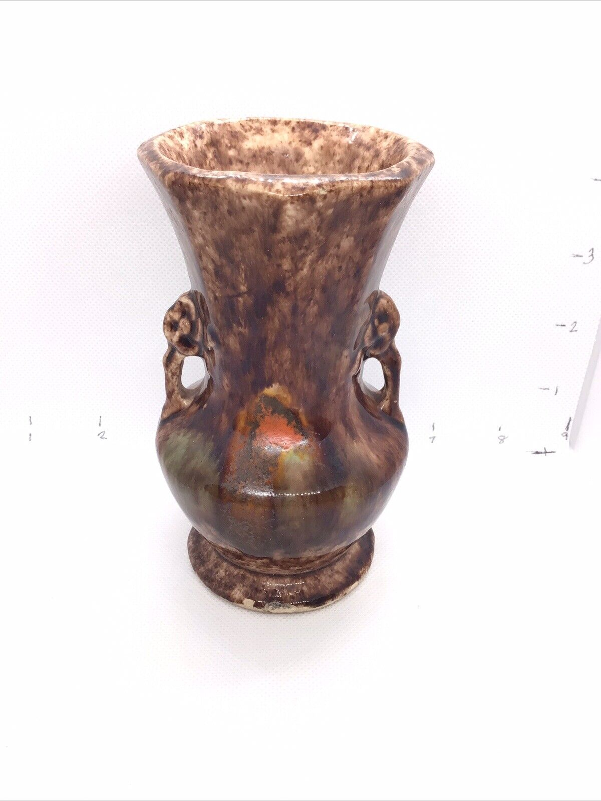 Vintage Ceramic Pottery Vase Brown Germany 5 Inches