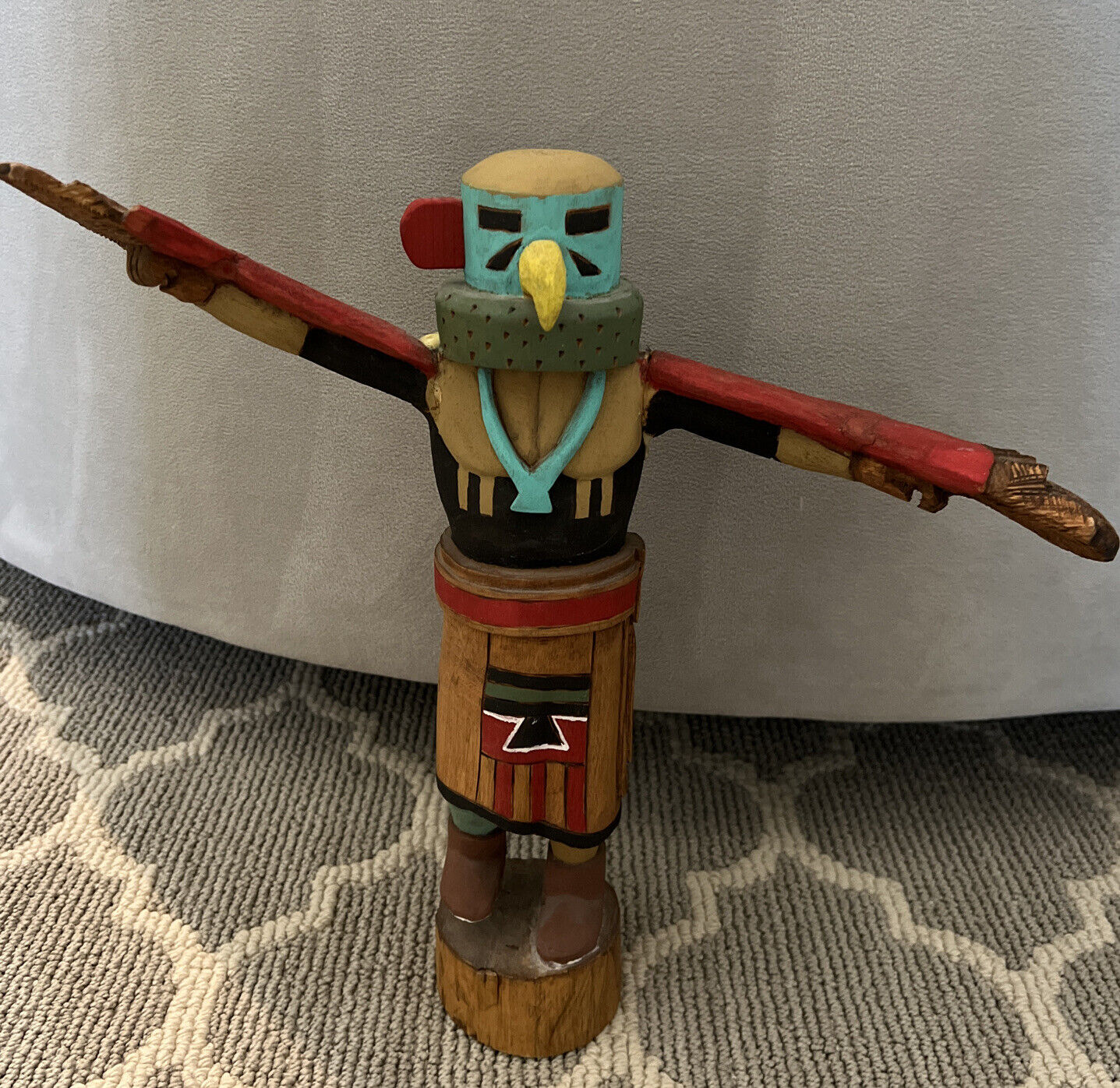 Hopi Kachina Doll - The Regay Eagle - Handcrafted- Signed -Rare
