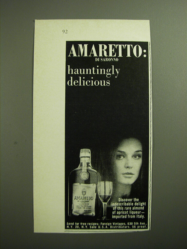 1970 Amaretto di Saronno Advertisement - hauntingly delicious