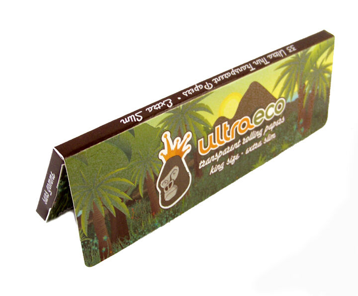 25 Booklets Ultra Eco King Size Clear Rolling Papers 
