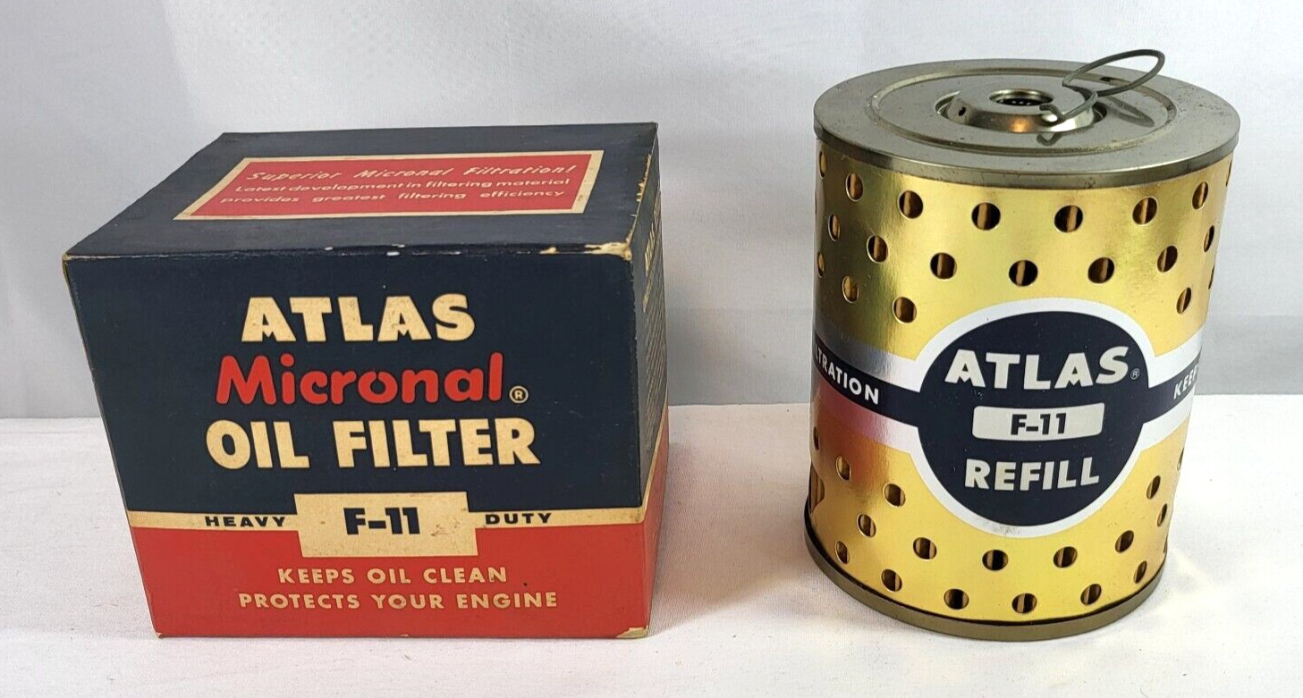 1940 - 1961 Ford Atlas Supply Co F-11 Automotive Oil Filter - NOS
