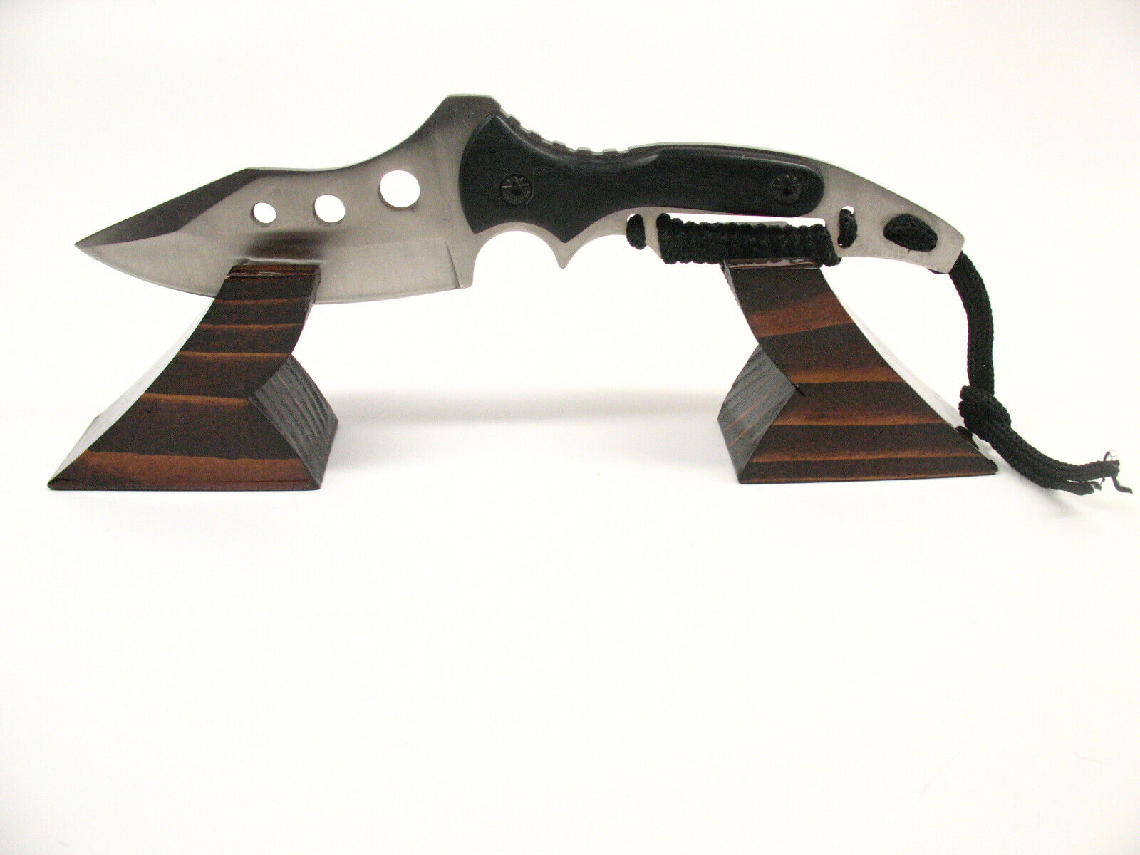 Knife Stand Storage Holder Display Plain Blade Adjustable Wooden Wood #421