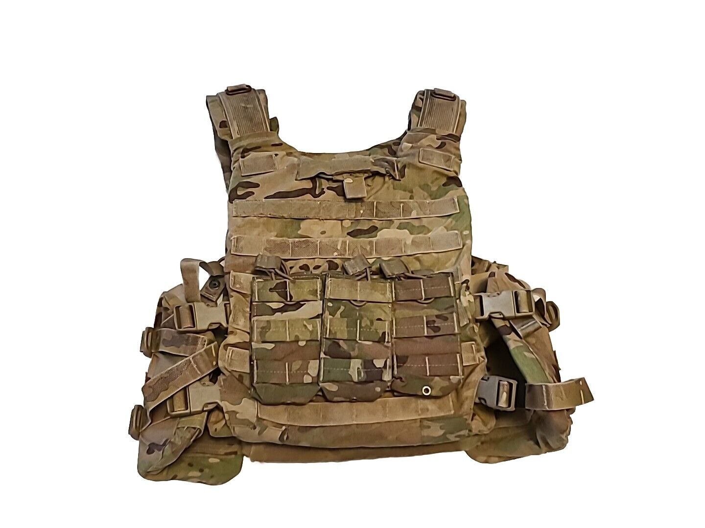 KDH MAGNUM TAC-1 OCP MULTICAM PLATE CARRIER LARGE W/ Inserts USED CLEANED HSG