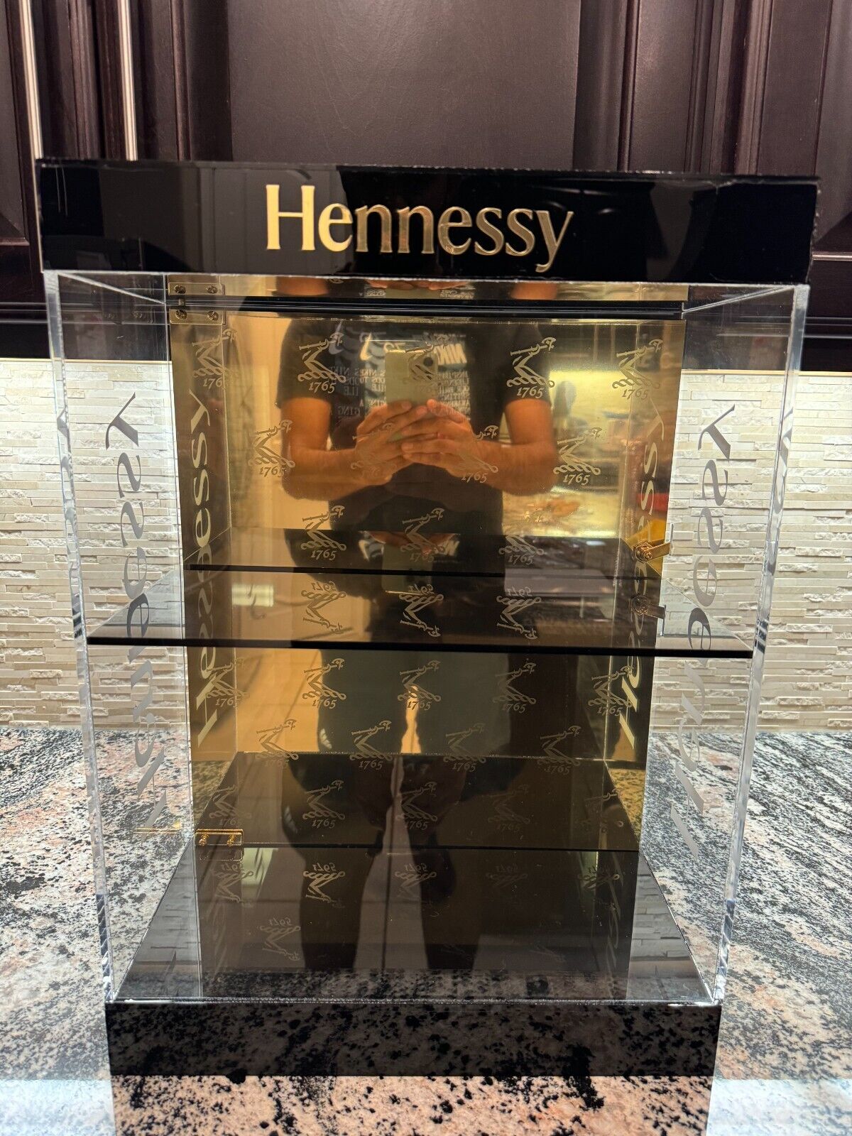 Hennessy Cognac Acrylic Locking Display for Bottles