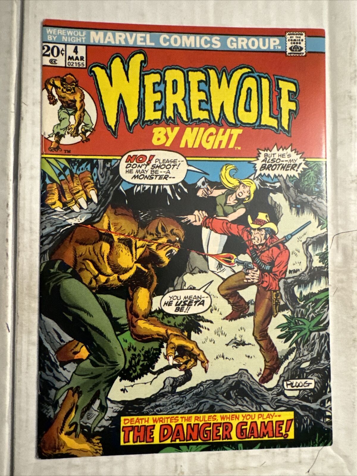 MARVEL SPOTLIGHT Werewolf By Night #4 1st Appearance Darkhold 1972 VF/NM
