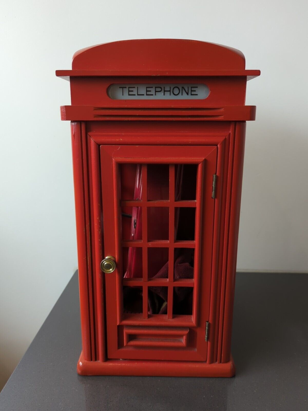 Vintage English Phone Booth Telephone UK TARDIS Phone Booth 