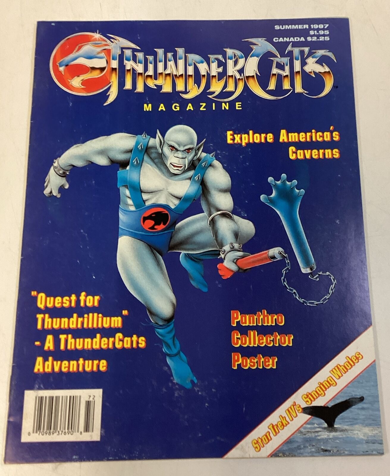 ThunderCats Magazine Summer 1987 Panthro Quest for Thundrillium W/ POSTER