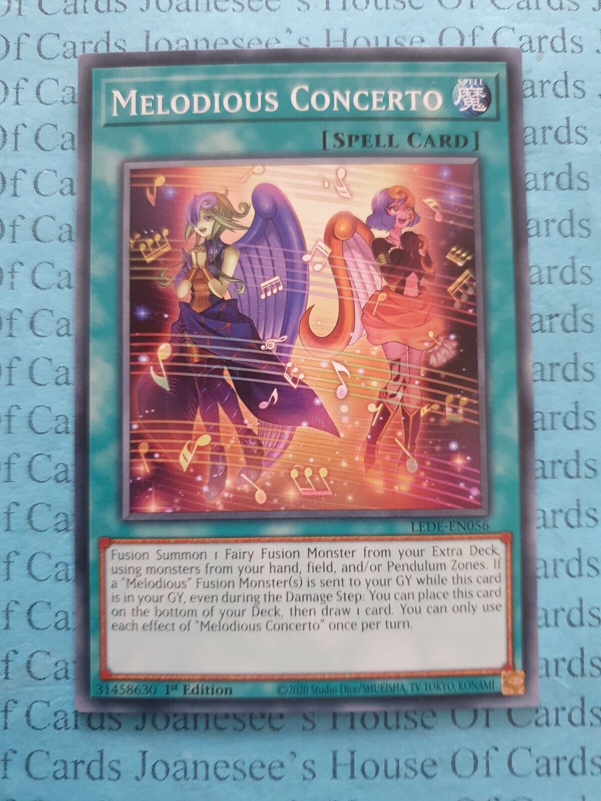 LEDE-EN056 Melodious Concerto Yu-Gi-Oh Card 1st Edition New