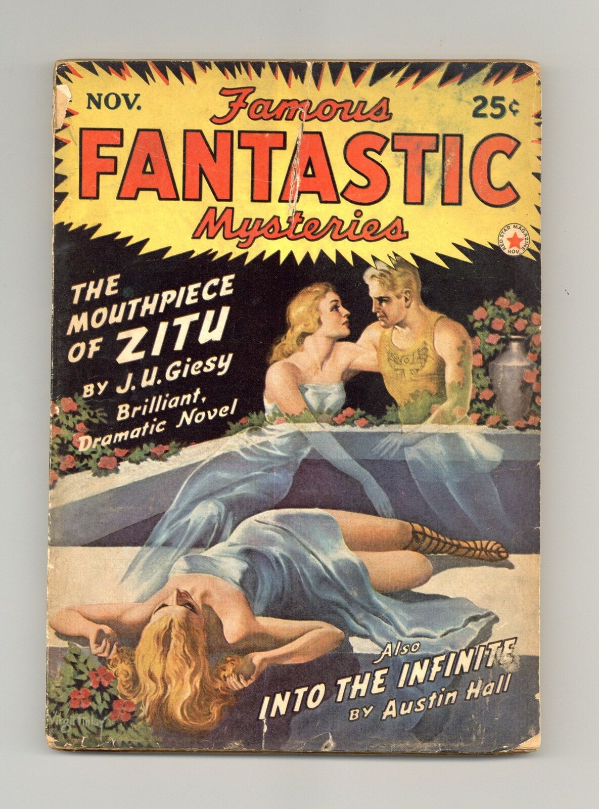 Famous Fantastic Mysteries Pulp Nov 1942 Vol. 5 #1 GD/VG 3.0 Low Grade