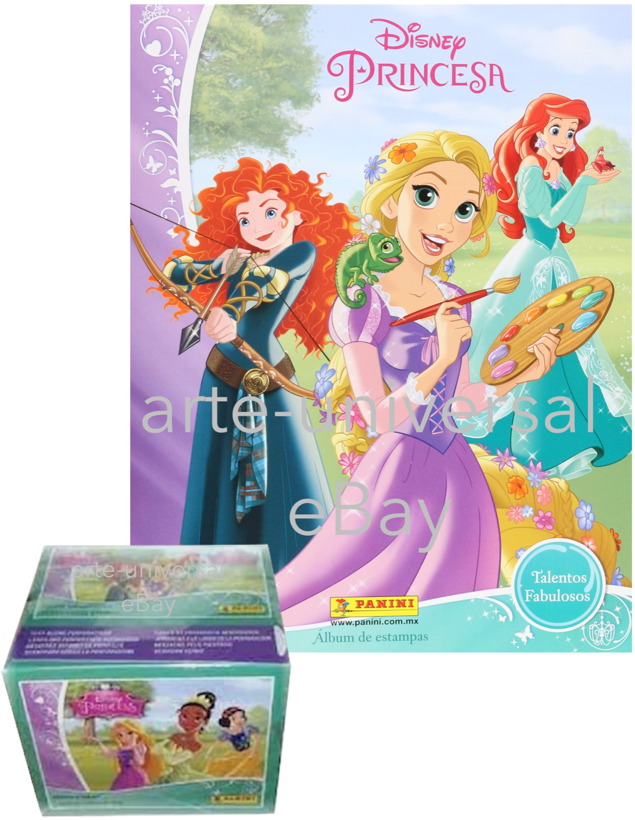 ALBUM BOX Panini Stickers Collection Disney Fairytale Princess Fabulous Talents