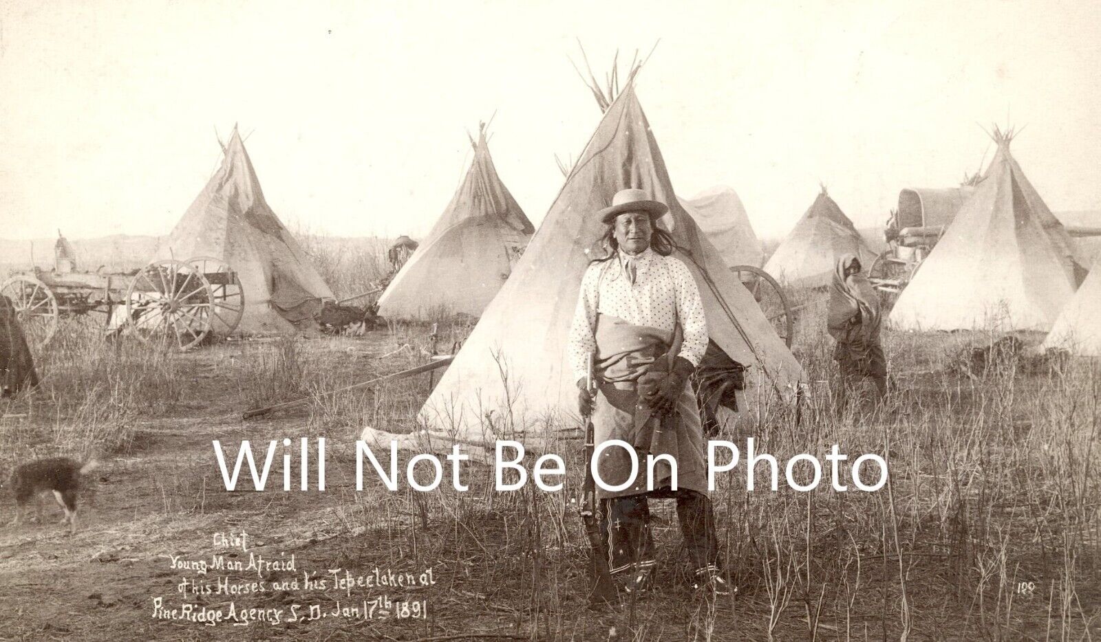 Old West Photo American Indian Oglala Lakota Cowboy Picture 8 x 10 Western Art