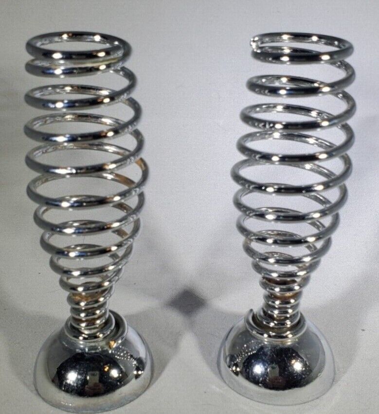 Shiny Coil Candle Stick Holders