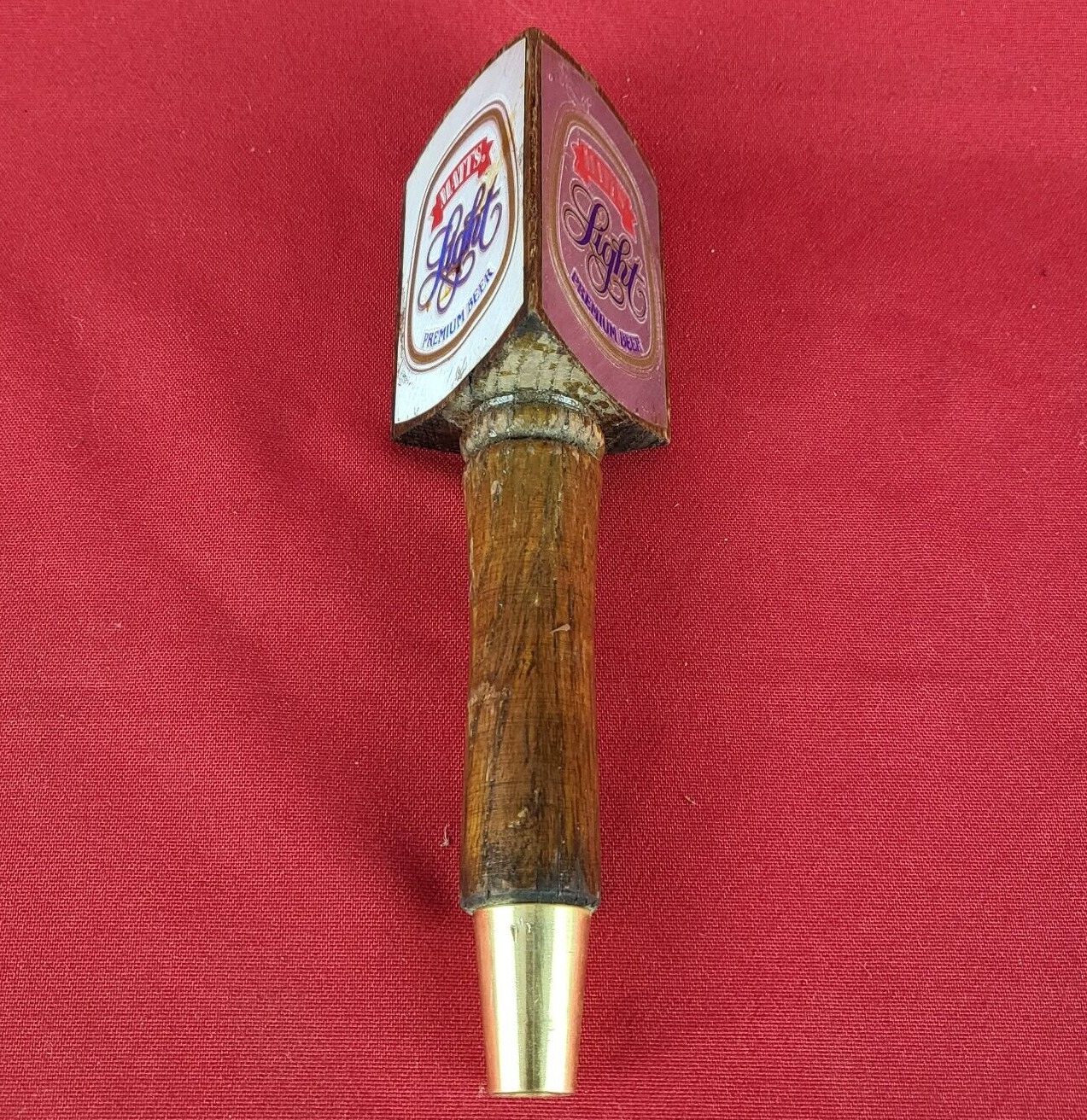 Vintage Matt\'s Light Premium Beer Collectable Wood Tap Handle