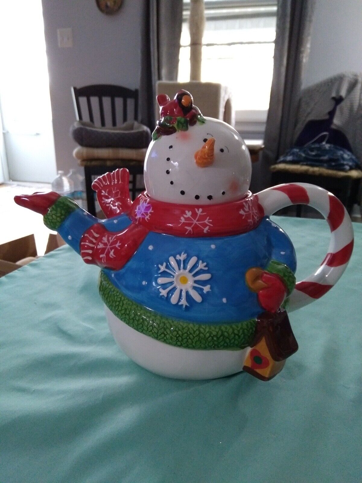 Snowman Teapot - by CRACKER BARREL 10\