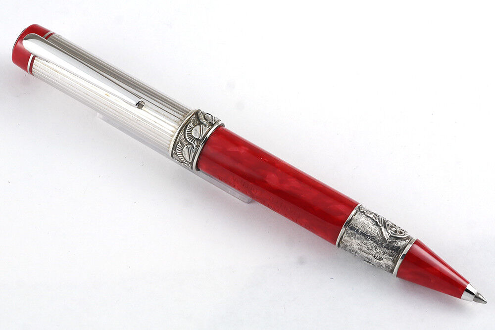 Delta Julius Caesar Special Limited Edition Red/Silver Capless Rollerball Pen
