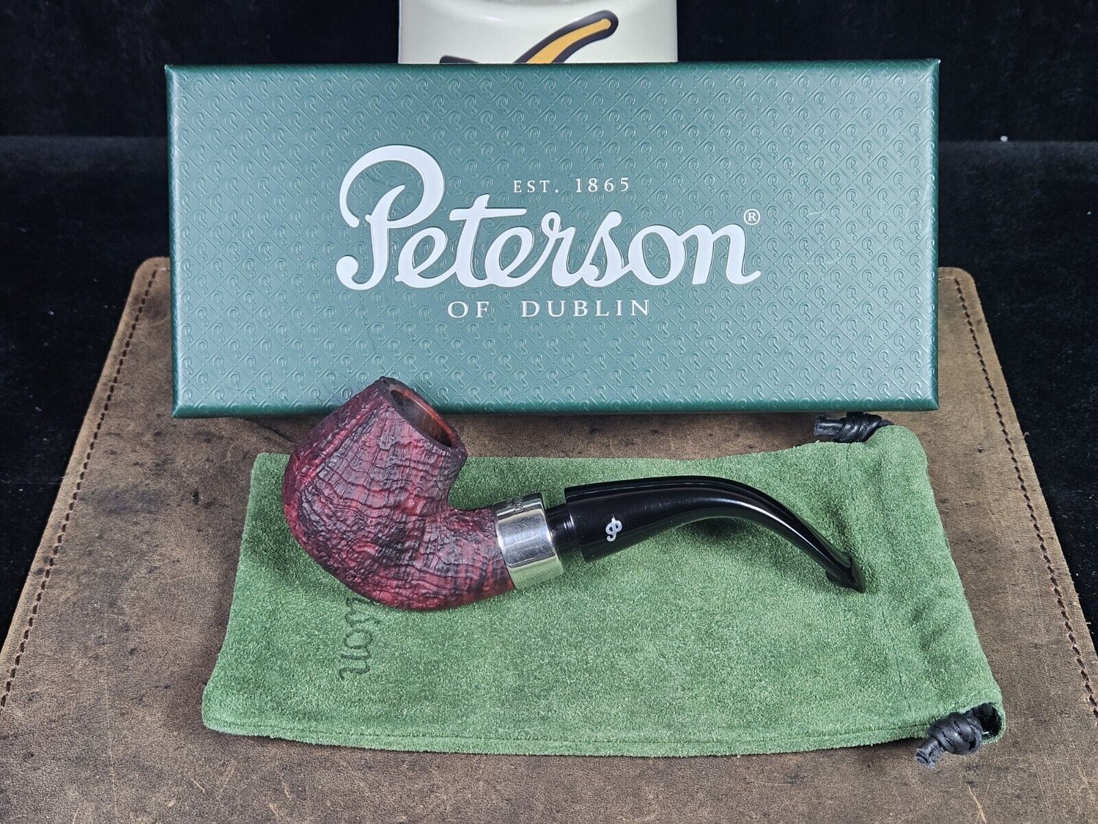 Peterson Deluxe 125th Anniversary Rua 20s P-Lip Tobacco Smoking Pipe