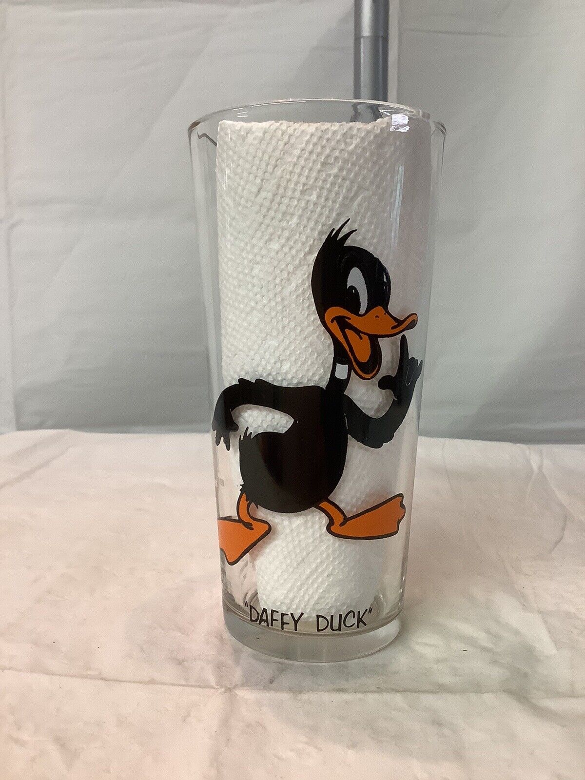 1973 Daffy Duck Glass Pepsi Collector Series Warner Bros Brothers Looney Toons