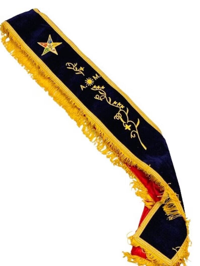 Masonic oes am sash - order of eastern star associate matron sash