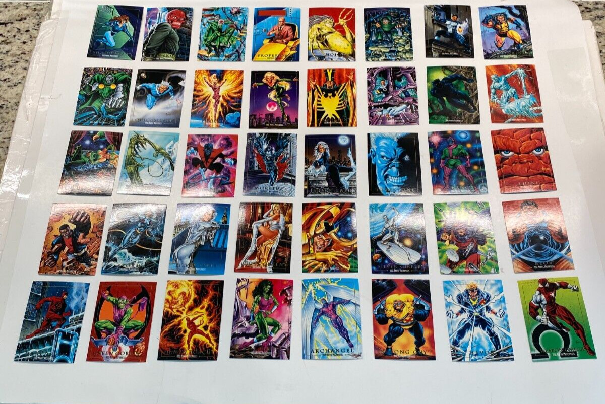 1992 Marvel Master Pieces Collector Cards Lot of 40