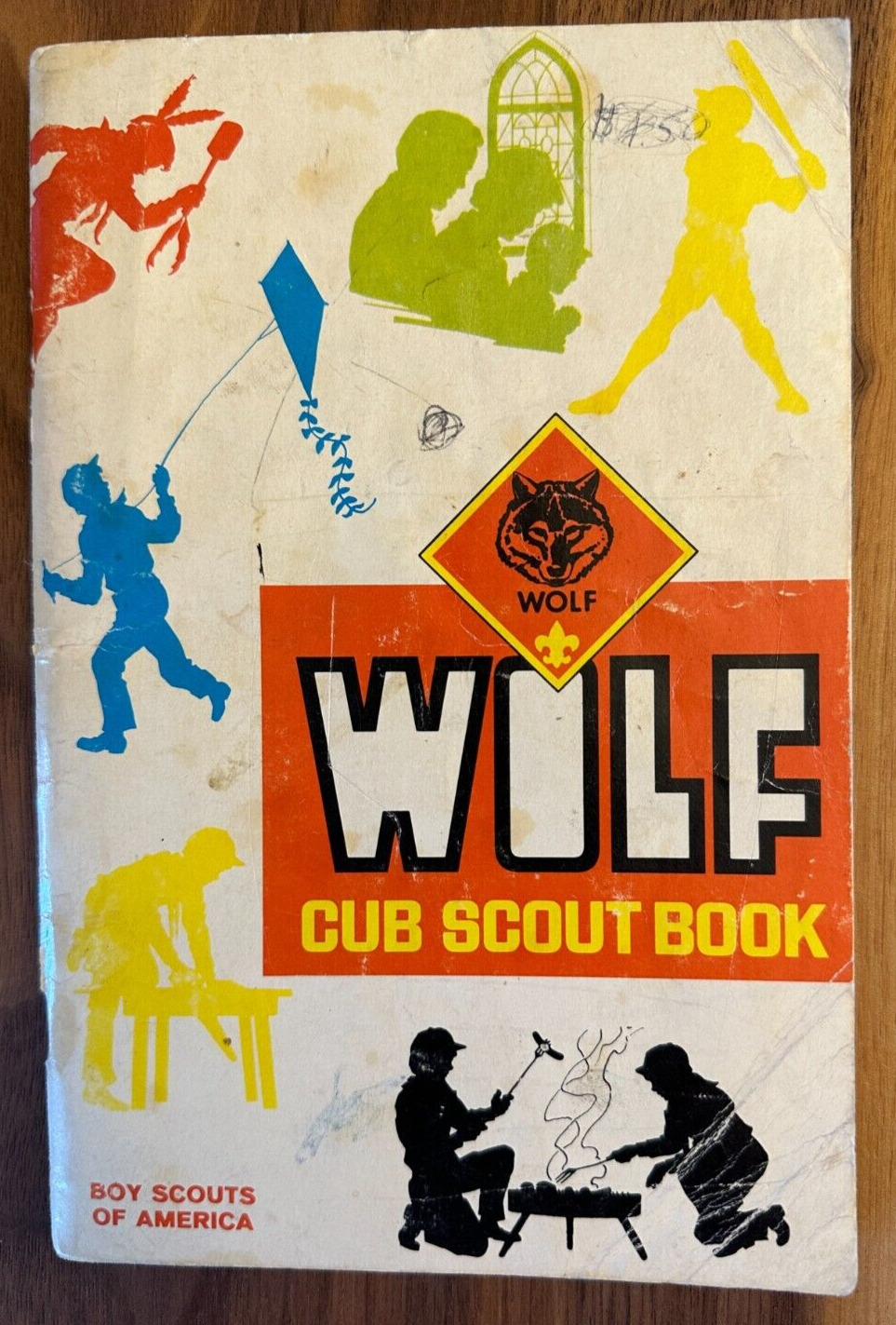 Antique 1978 Wolf Cub Scout Handbook Samoset Council Nekoosa Wisconsin Pack 174