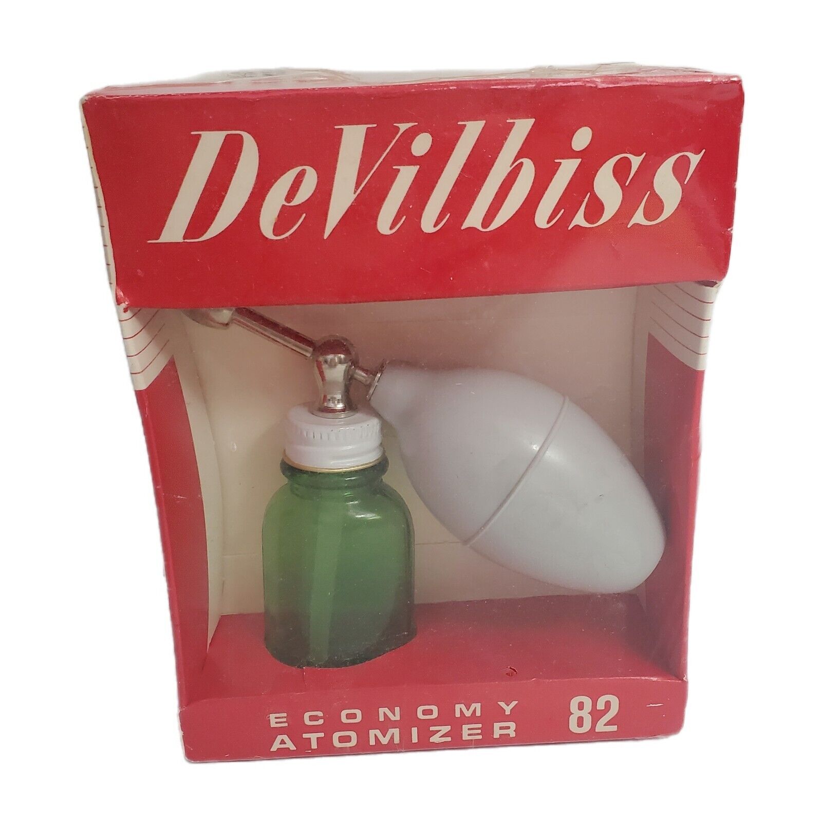 DeVilbiss #82 Nose & Throat Vintage Economy Atomizer NIB Collectors HTF Glass 