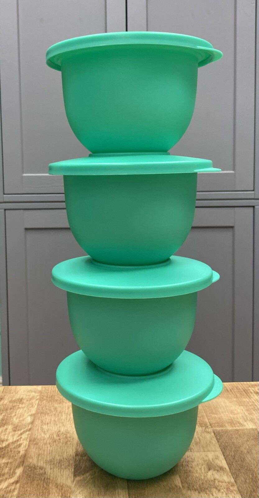 Tupperware Mini Impressions Bowl Sets-2.25 cups-Green-NEW-SHIPPING INCLUDED