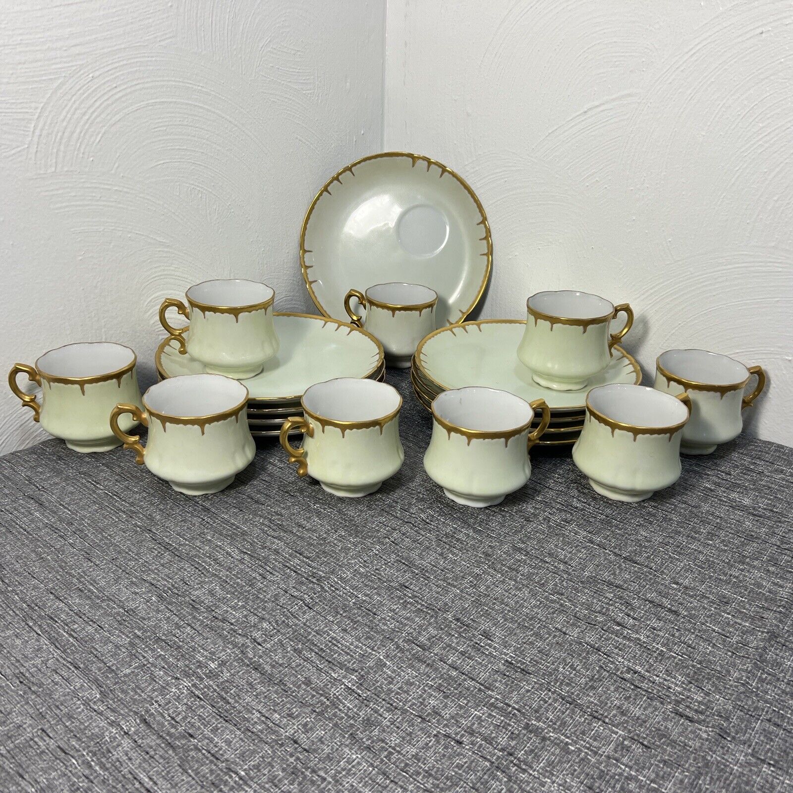 Vintage 18 Piece Snack/Luncheon Tray Sets -  1960’s