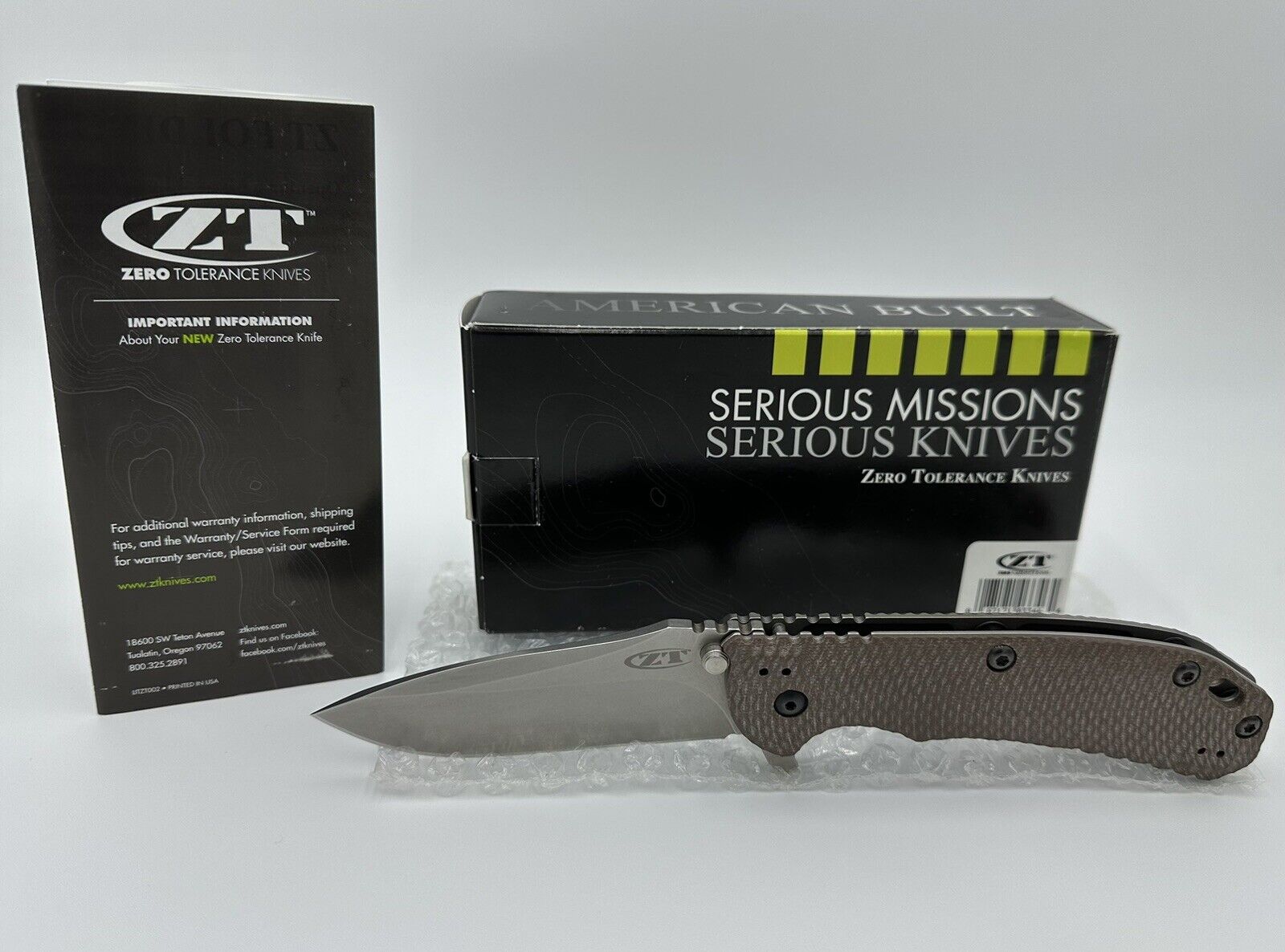 Zero Tolerance ZT 0561 Hinderer Kai USA ELMAX Blade Folding Knife