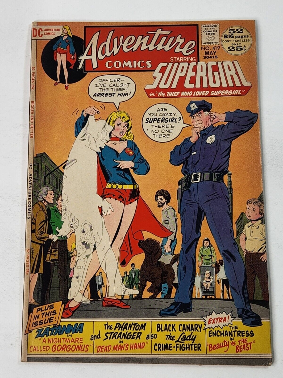 Adventure Comics 419 DC Comics Supergirl Zatanna Black Canary Bronze Age 1972