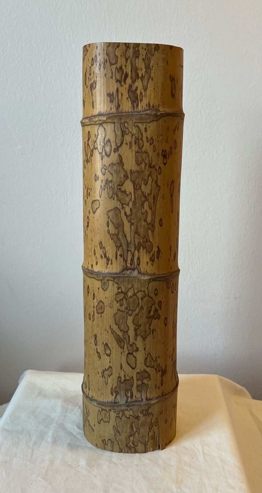 Vintage Japanese Bamboo Artwork, 15 1/2 inches