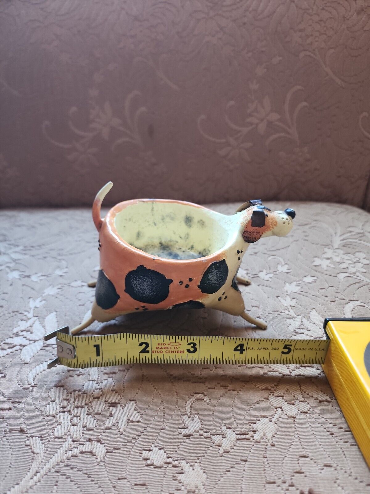 Vintage Hand Painted Quirky Dog