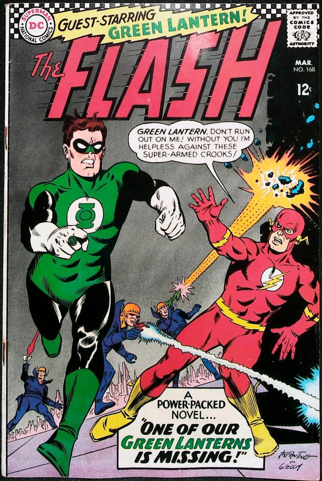 The Flash #168 Vol 1 (1967) *Green Lantern Appearance* - Mid Grade