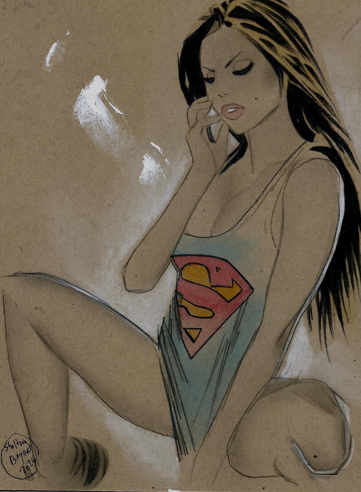 Supergirl: Original Art by Shelton Bryant