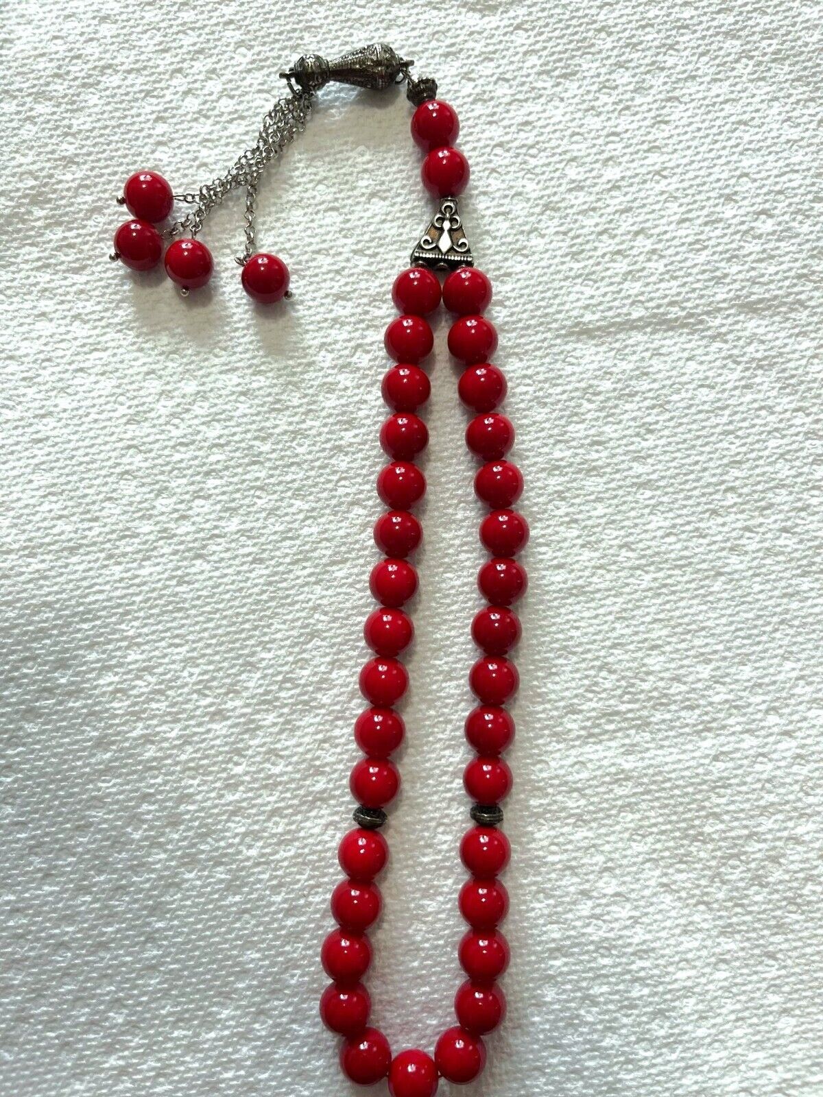 Red Coral Beads Rosary سبحة | مسبحة مرجان بحريني