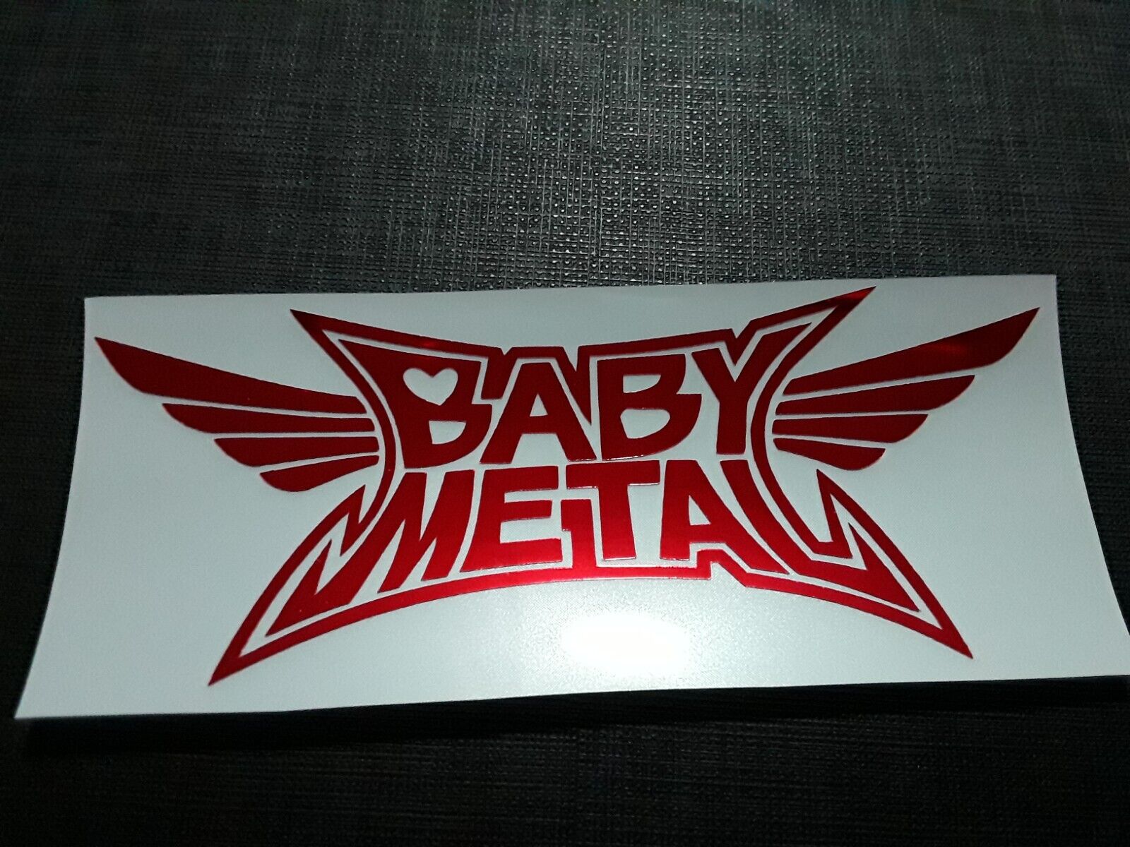 Babymetal Logo Holo Foil Red Sticker Vinyl Decal Baby Metal Waterproof