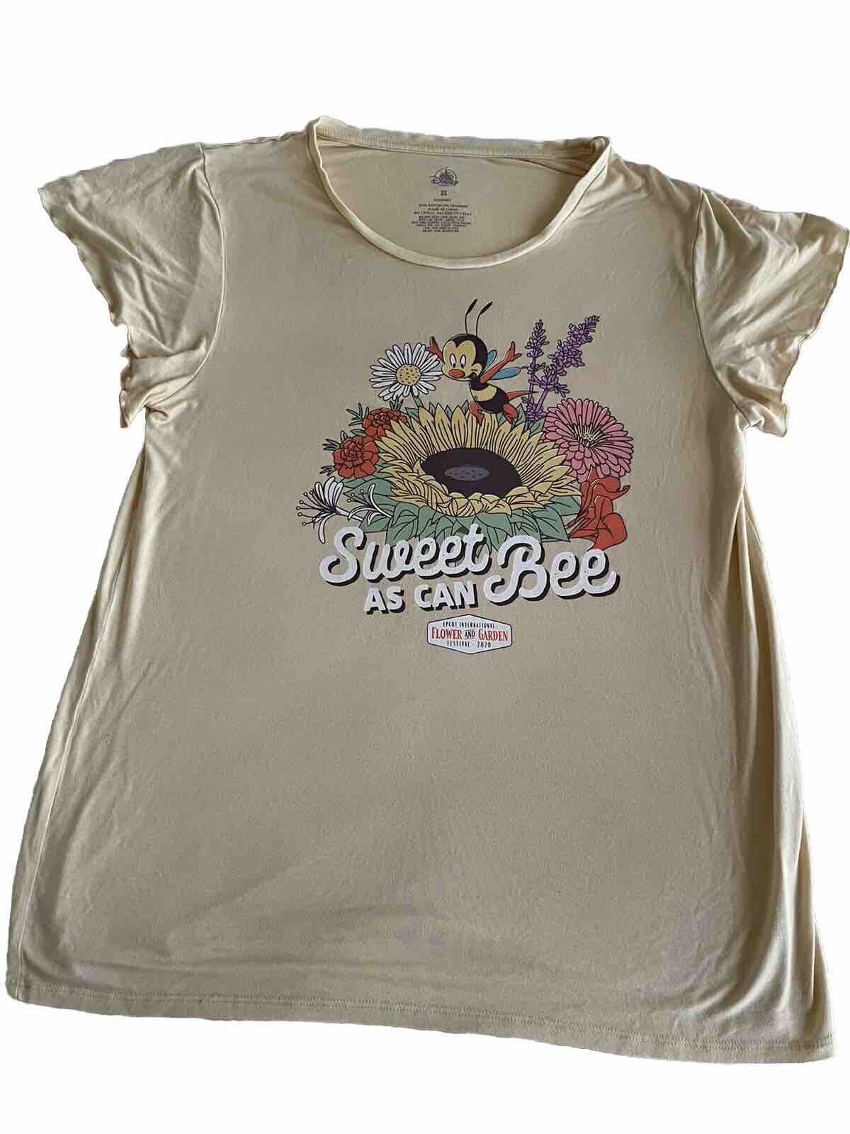 Disney Parks Flower And Garden Festival 2020 Sweet As Can Bee T- Shirt Size XL