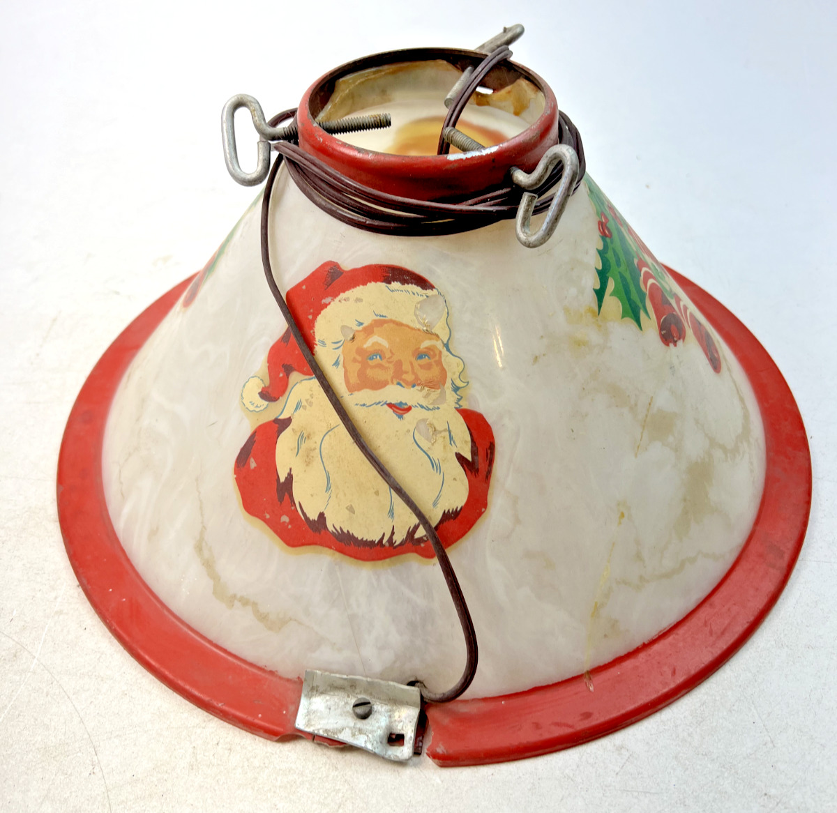 Vintage 1950s Noma Santa & Bells Lighted Christmas Tree Stand