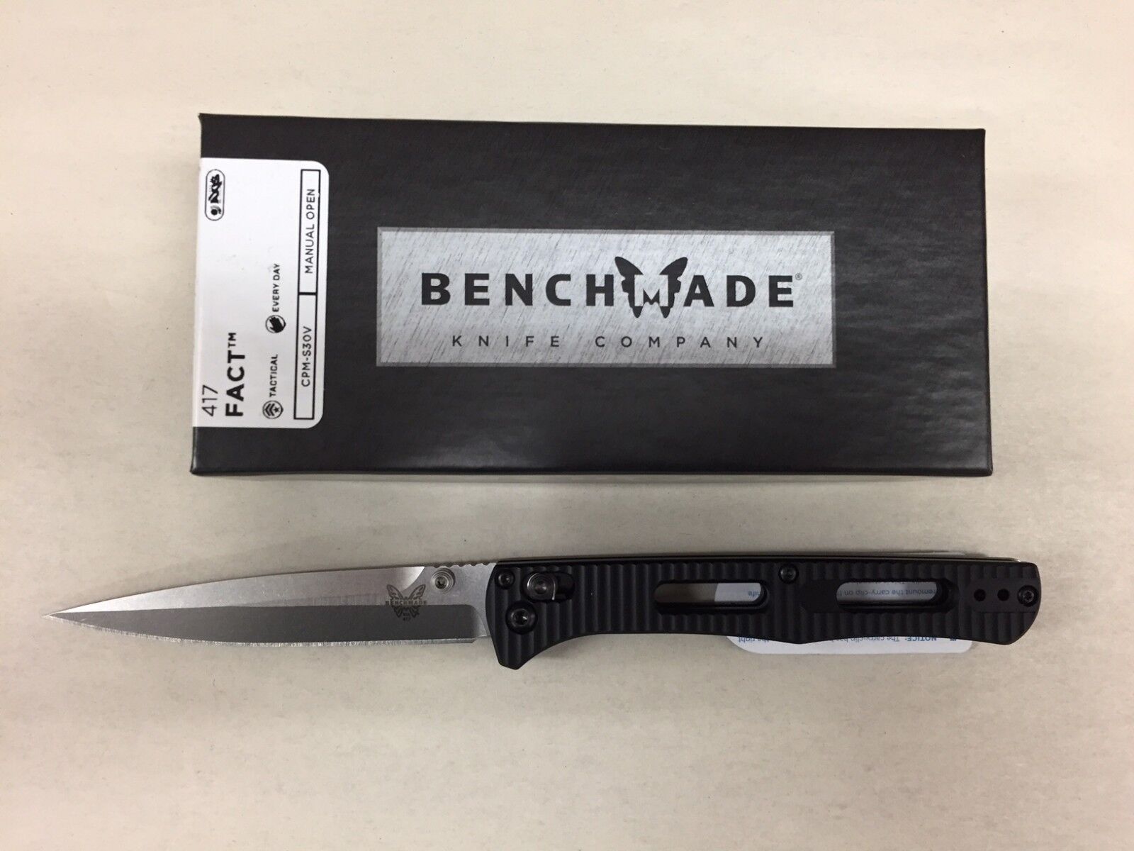 NEW Benchmade 417 Fact Folding Blade Knife CPM-S30V Axis Lock Aluminum Handle