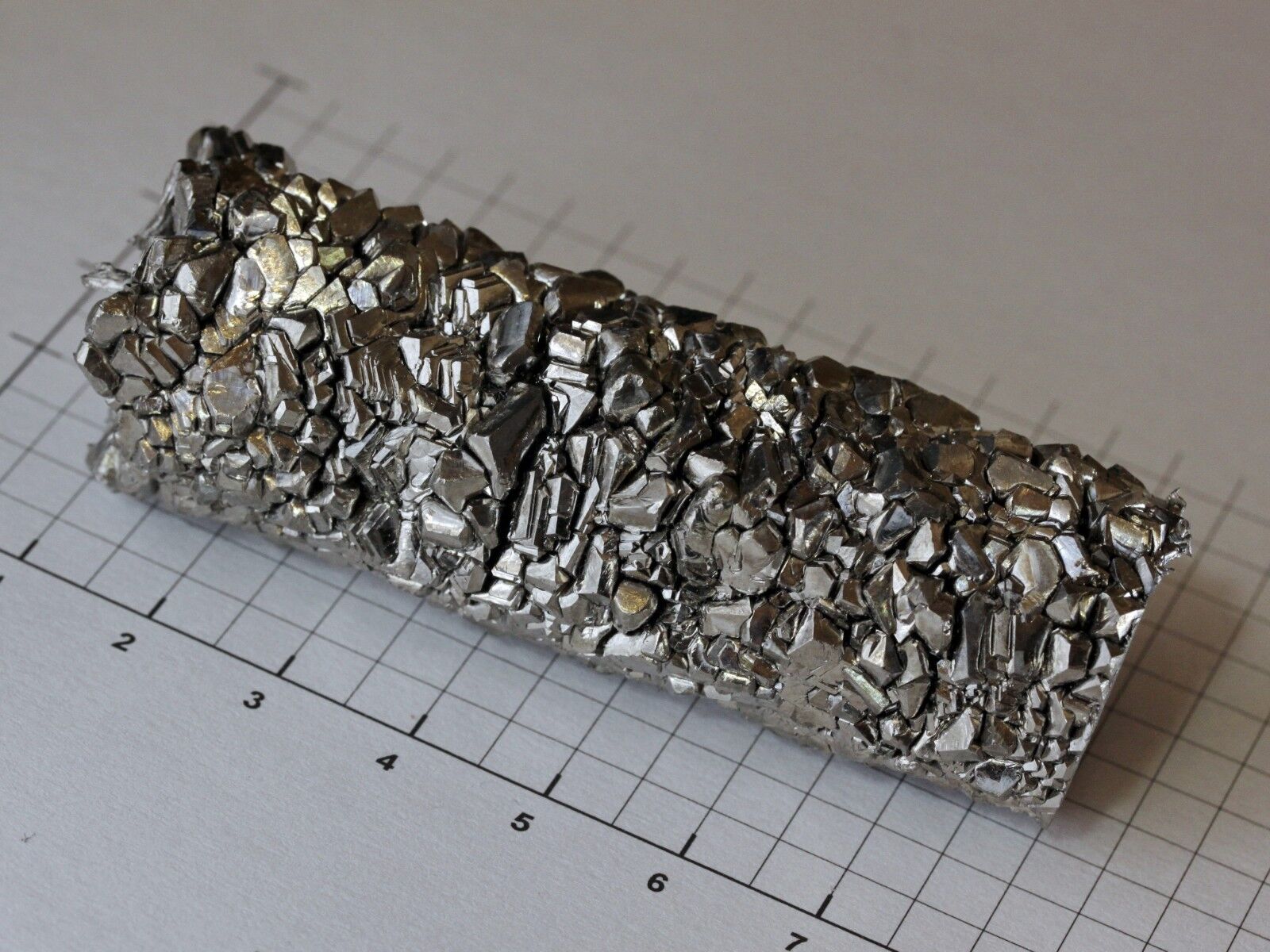Sensational Titanium crystal bar - absolutely rare 136.43g 