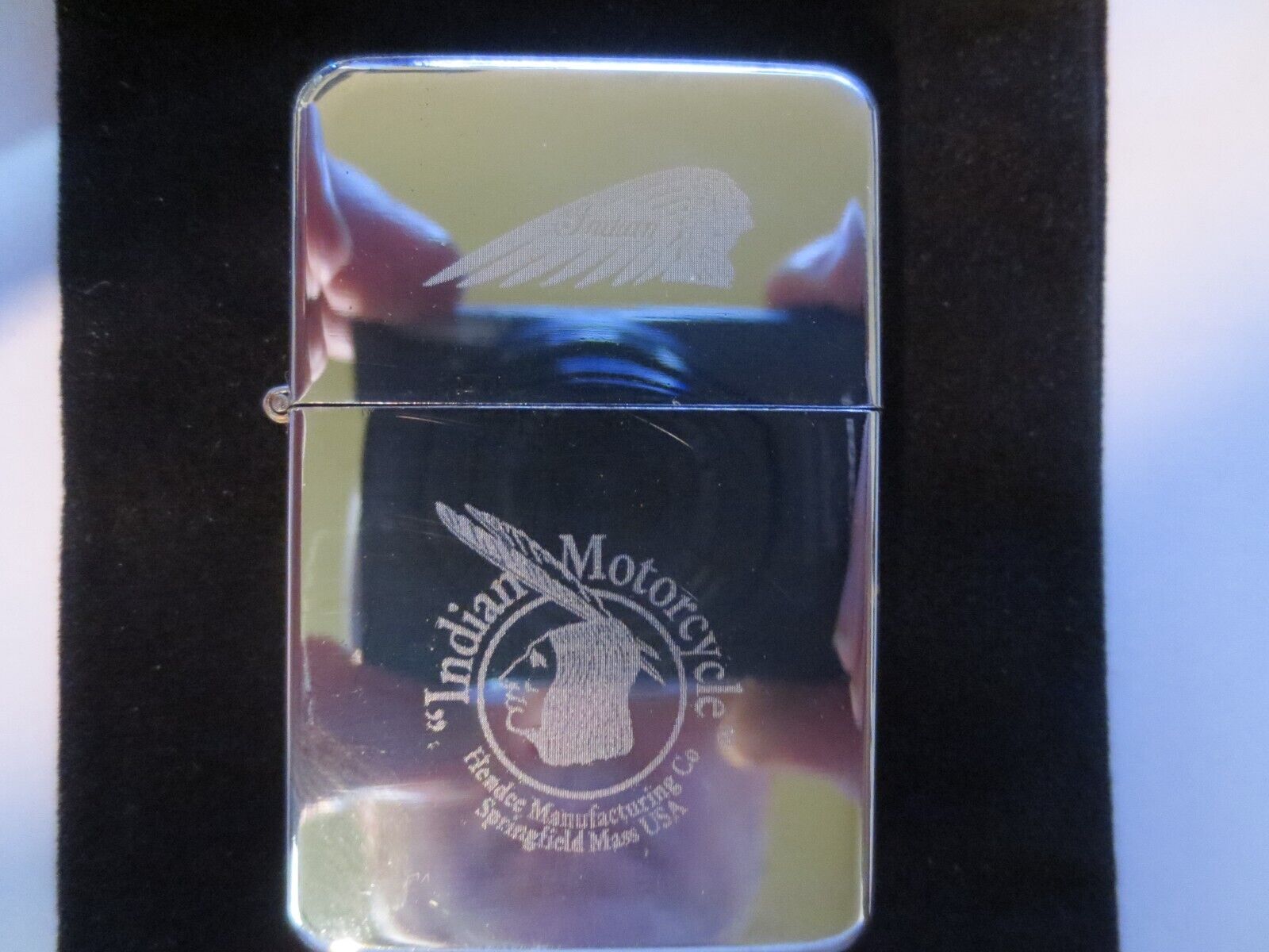 Indian Motorcycle Engraved Windproof Lighter.