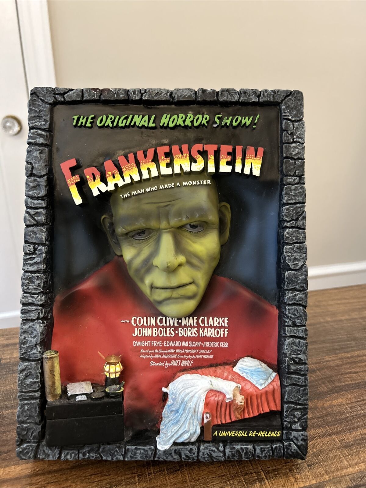 Frankenstein Universal Monsters Code 3 Legendary Casts 3D Movie Poster