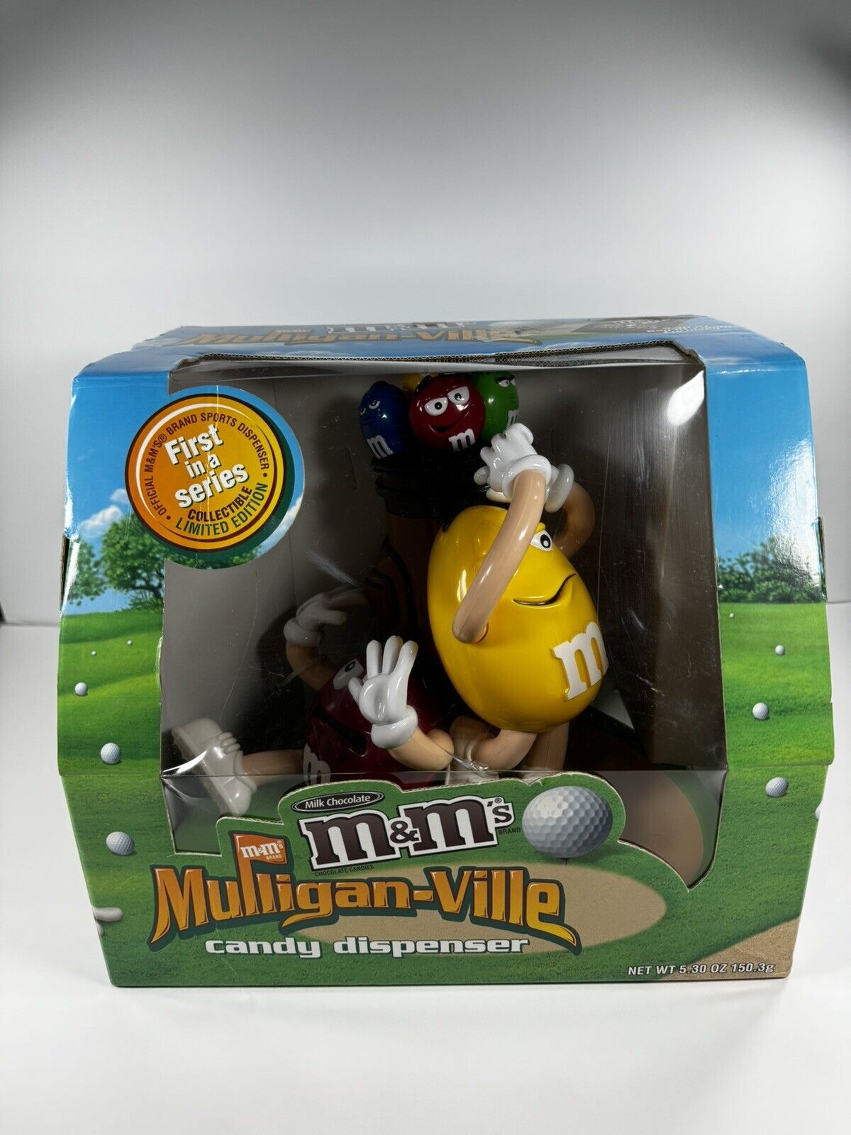 M&M\'s Mulligan-Ville Golf Collectible Candy Dispenser First Edition NEW in Box