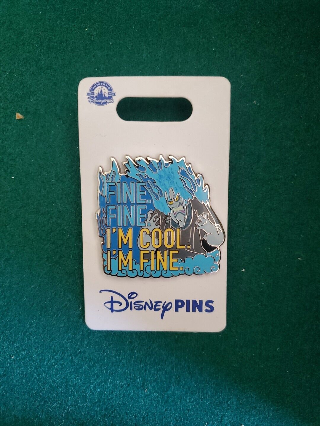 Hades Fine. Fine. I\'m Cool. I\'m Fine. Hercules Disney Pin 154392