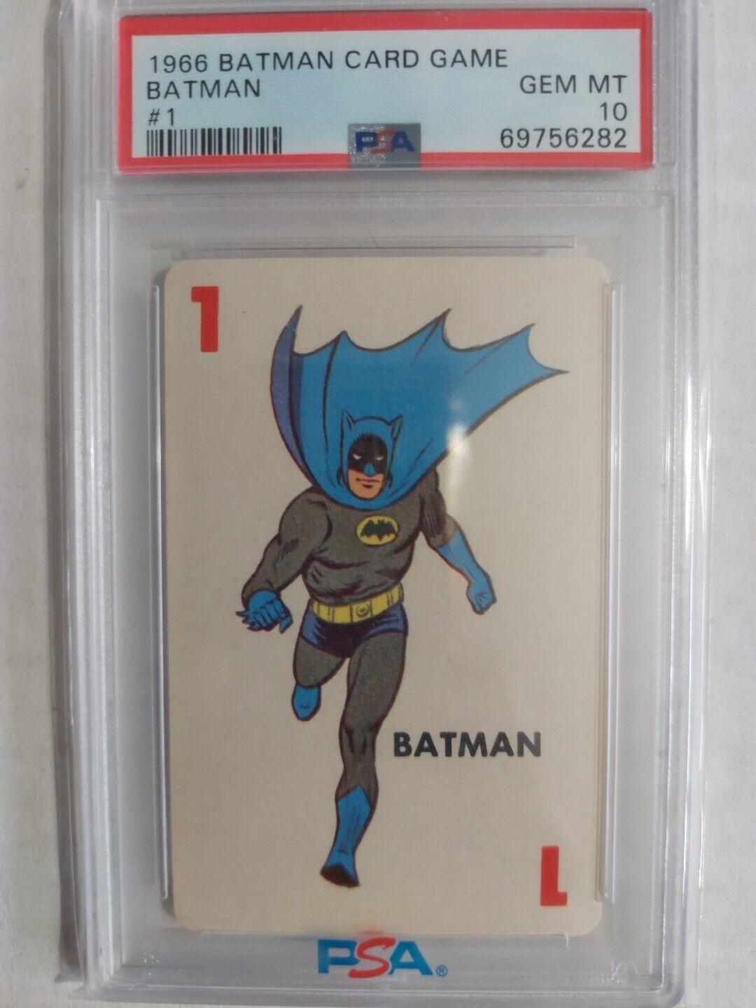 1966 Batman Card Game Batman #1 Rookie PSA 10 Super Rare