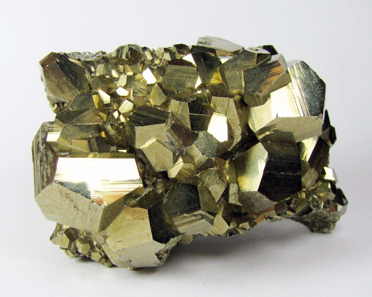 PYRITE BRILLIANT PENTADODECAHEDRAL CRYSTALS from PERU...WONDERFUL SHINING PYRITE