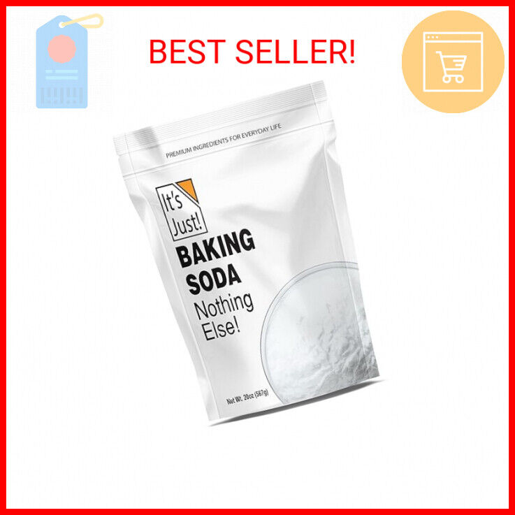 It\'s Just - Baking Soda 100% Pure Sodium Bicarbonate, Food Grade Non-GMO, 1.25lb