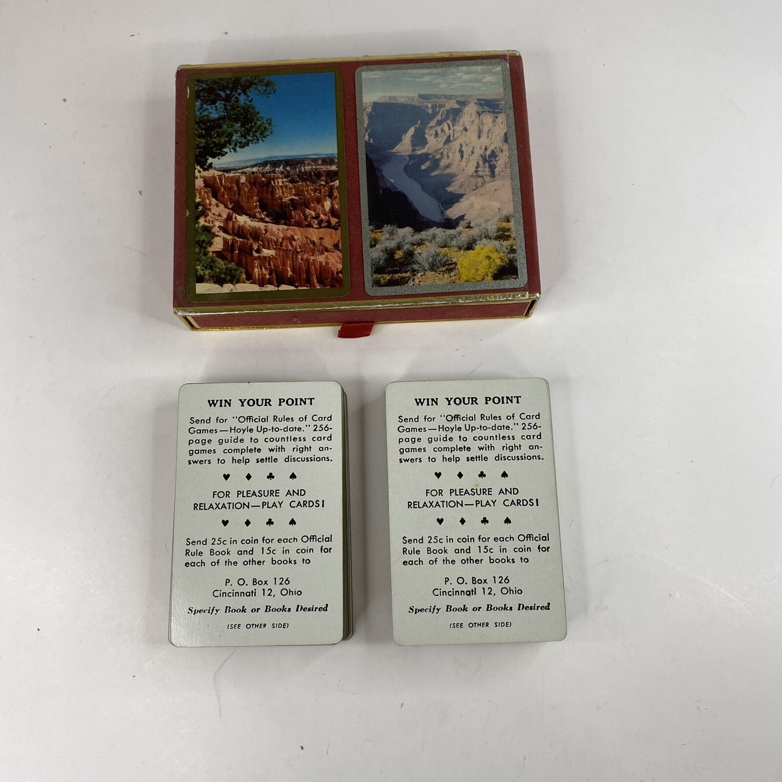 Vintage Win Your Point Double Deck Playing Cards