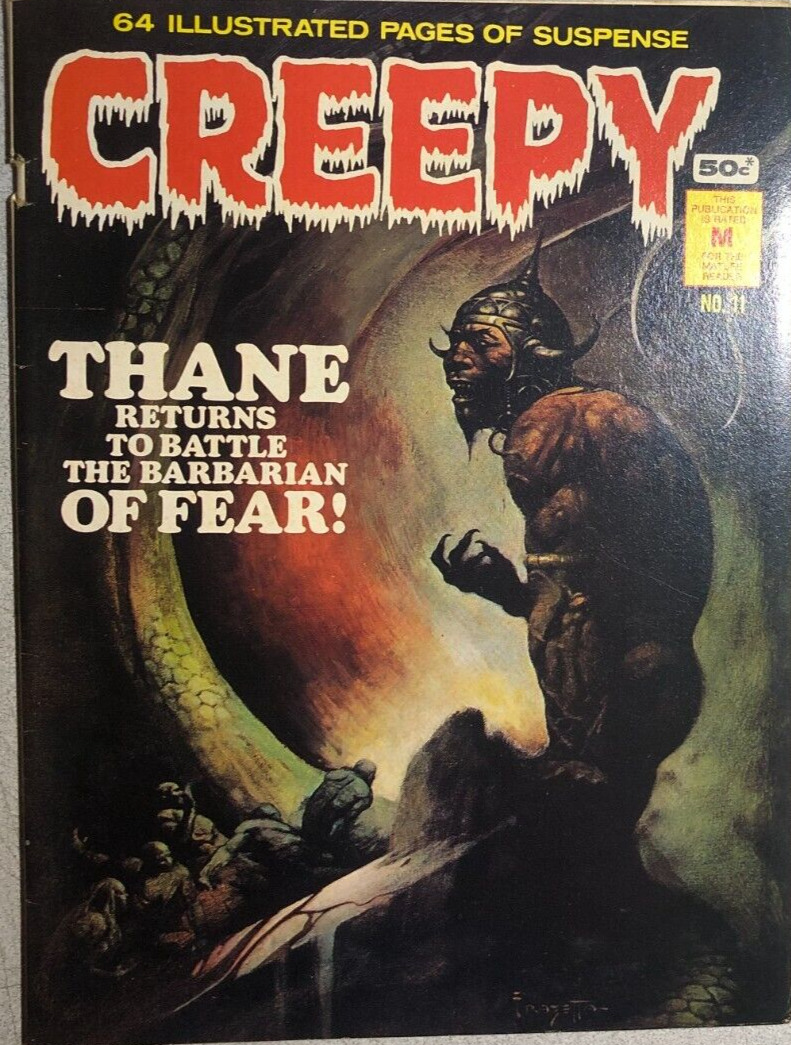 CREEPY #11 (1974) Australian edition Warren B&W horror comics magazine FINE-
