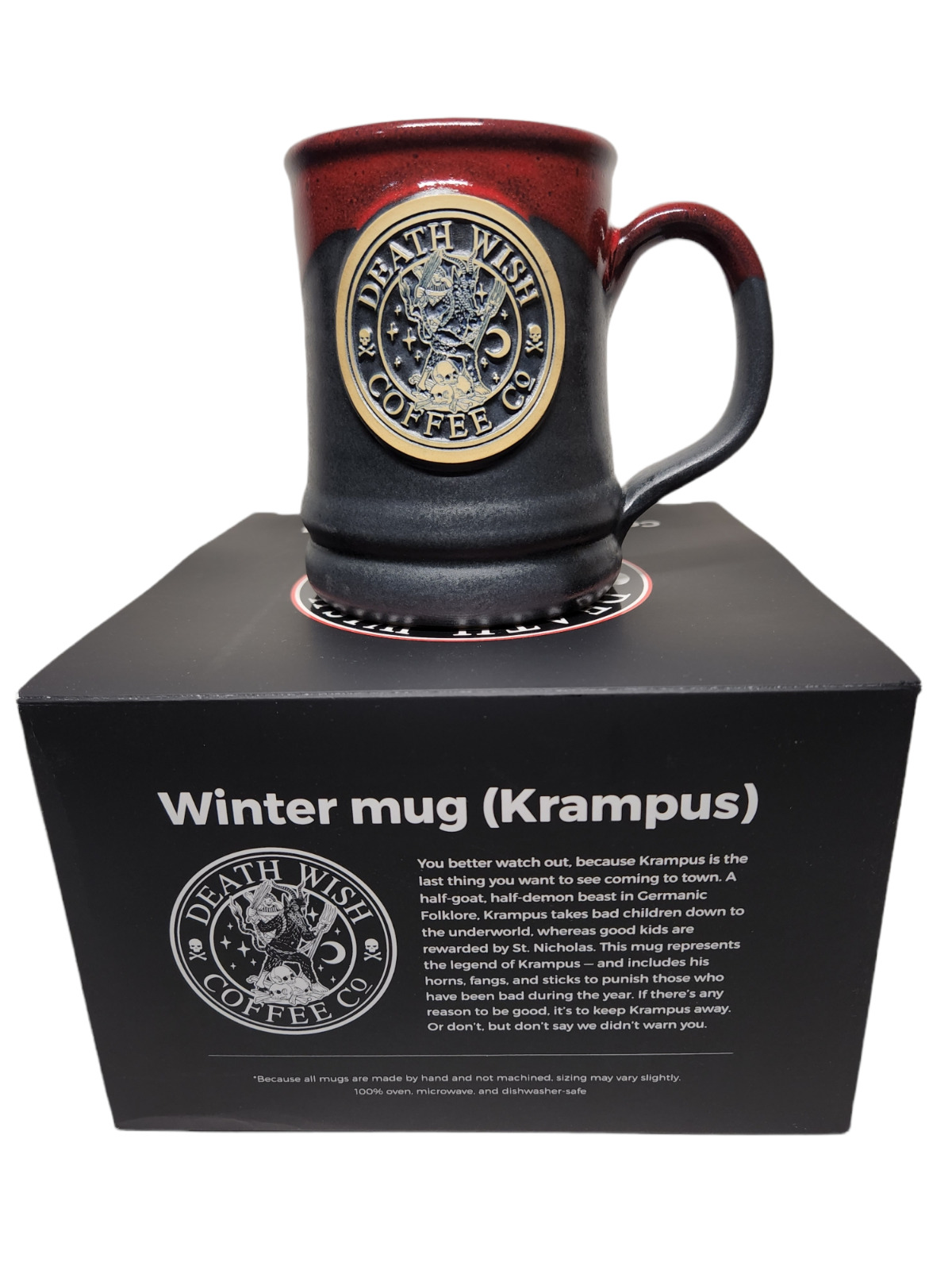 Death Wish Coffee Krampus Mug Deneen Pottery #2073/3666